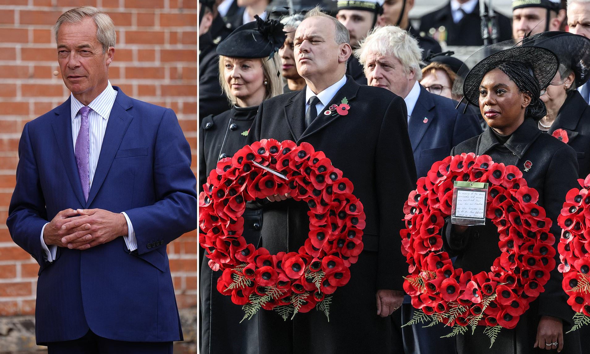 Farage to get prime spot at Remembrance Day service for the first time after by-election victory