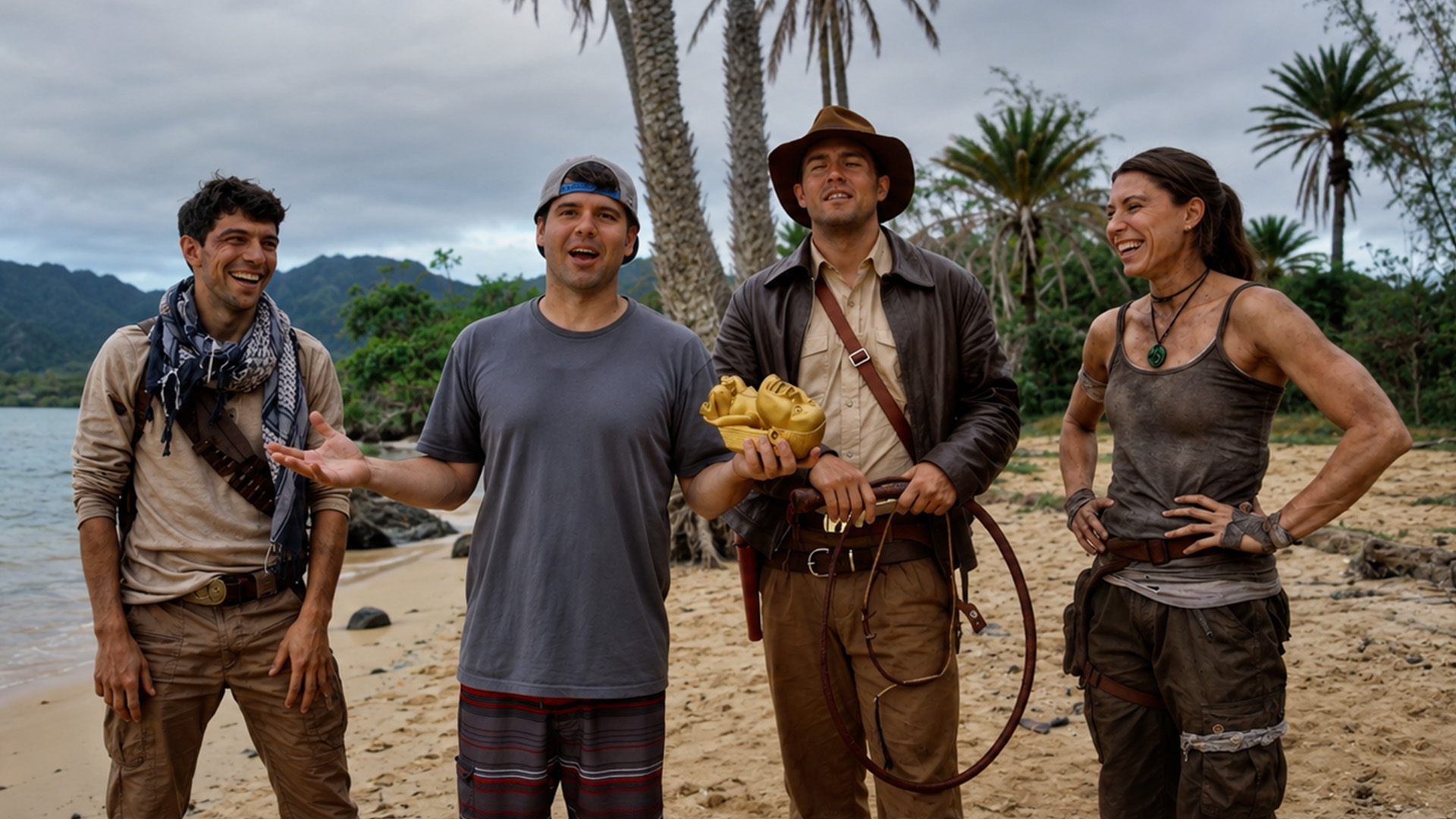 How stunts and costumes built this treasure hunt film