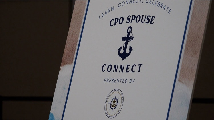 Spouses of Navy chief petty officers gather at Liberty Station to socialize, access resources