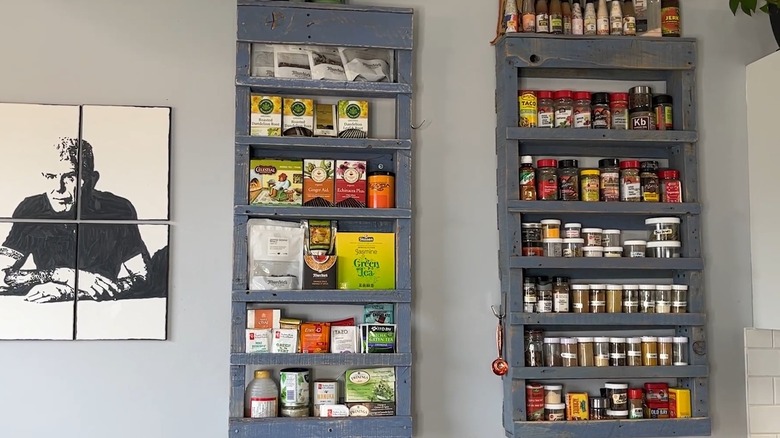 Clever DIYers upcycle old wood pallets into a must-have kitchen storage ...