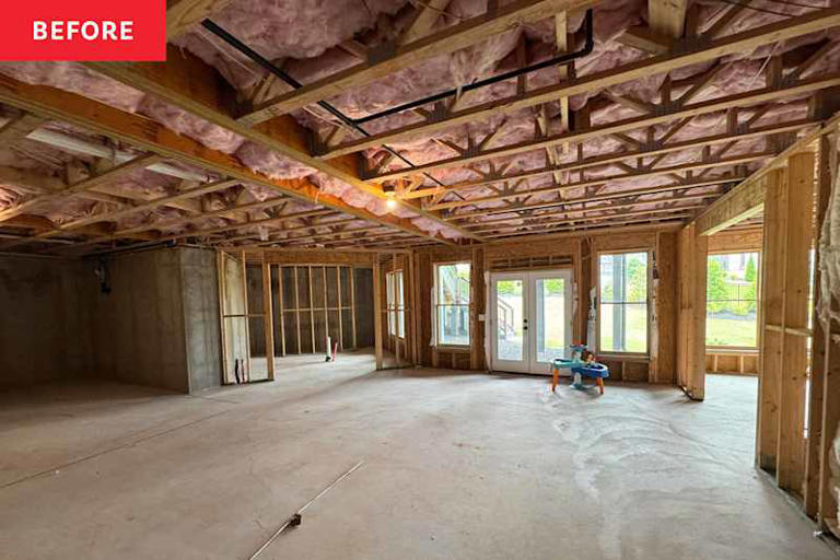This basement was just a cold, concrete shell - now it feels like a ...