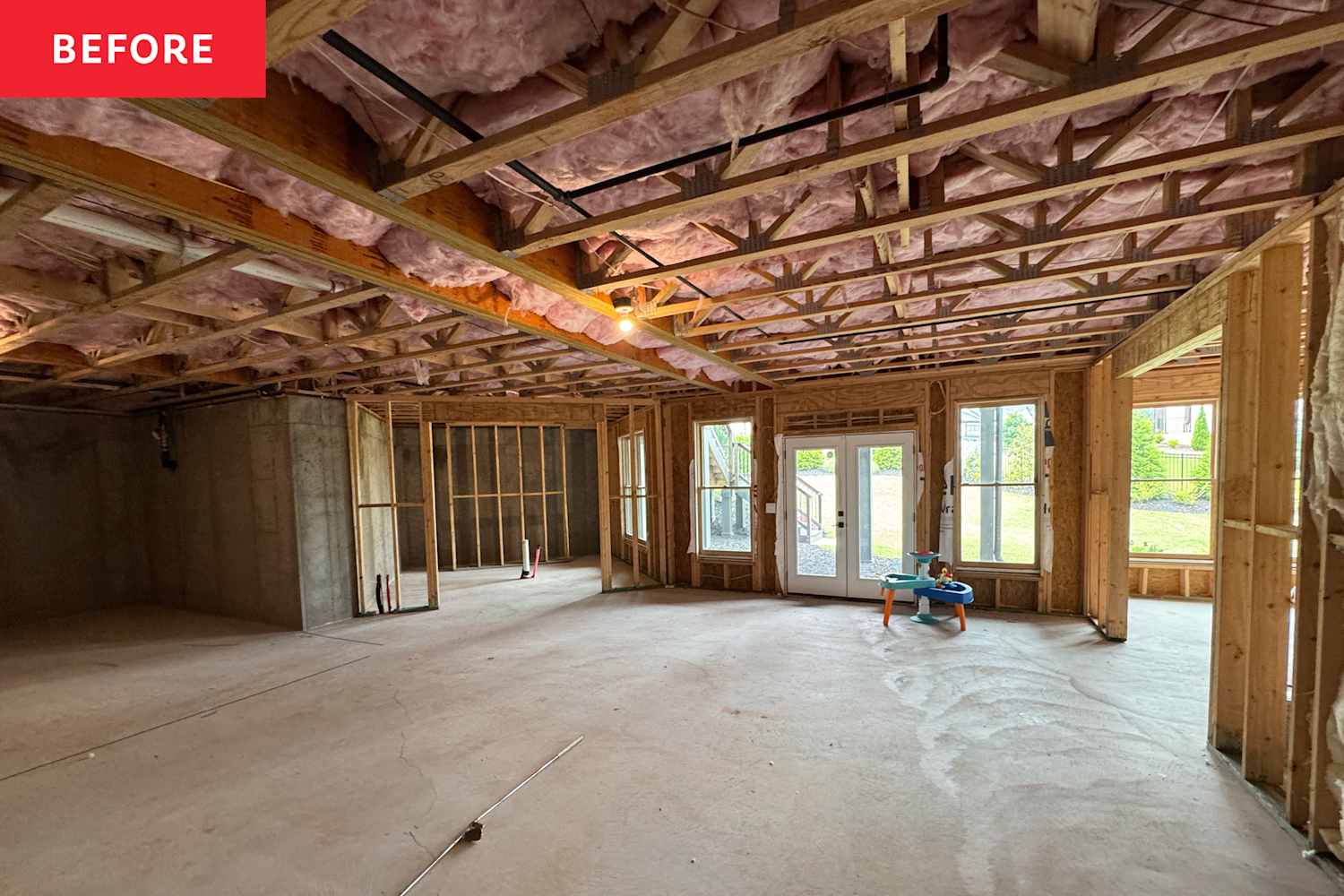 This basement was just a cold, concrete shell - now it feels like a ...