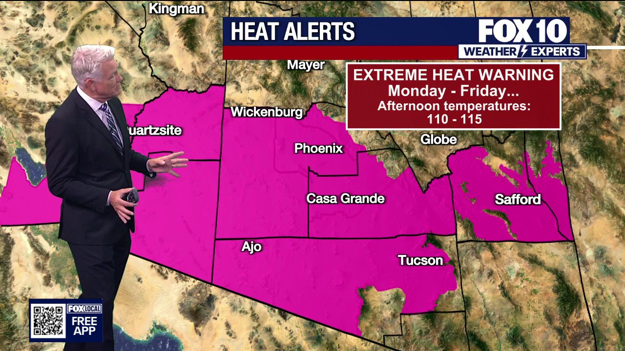 Arizona weather forecast: Excessive heat returning early next week