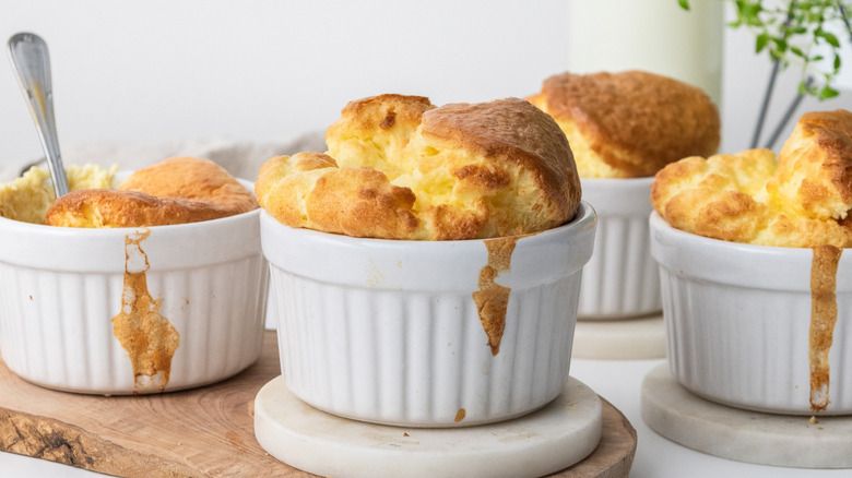 Fluffy cheese soufflé recipe