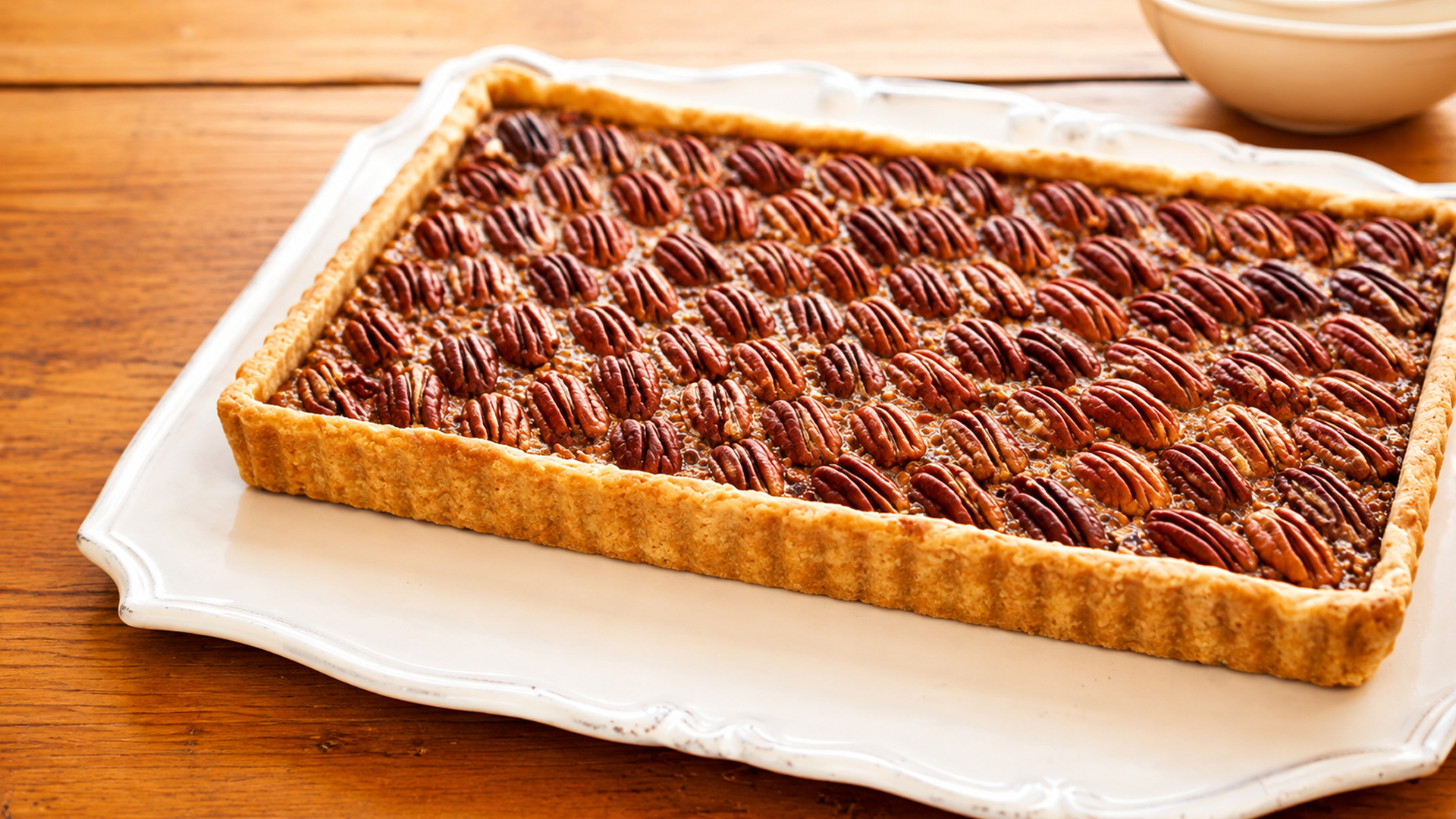 The lemon twist that makes this pecan tart less overly sweet