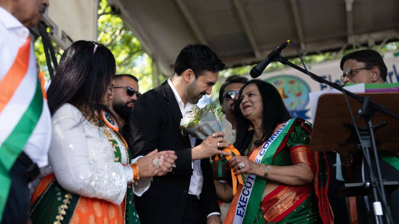 India Day Parade: Zohran Mamdani attends as first Indian American mayor ...