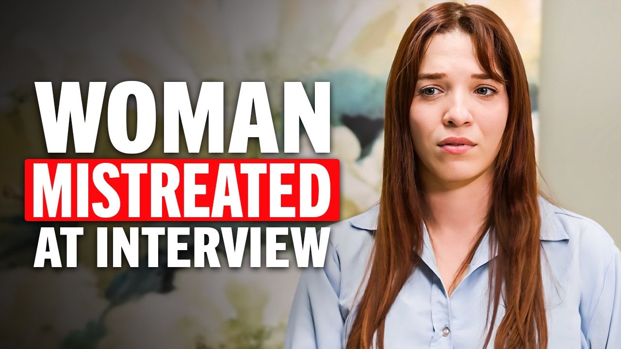 Arrogant managers try to break a candidate during job interview