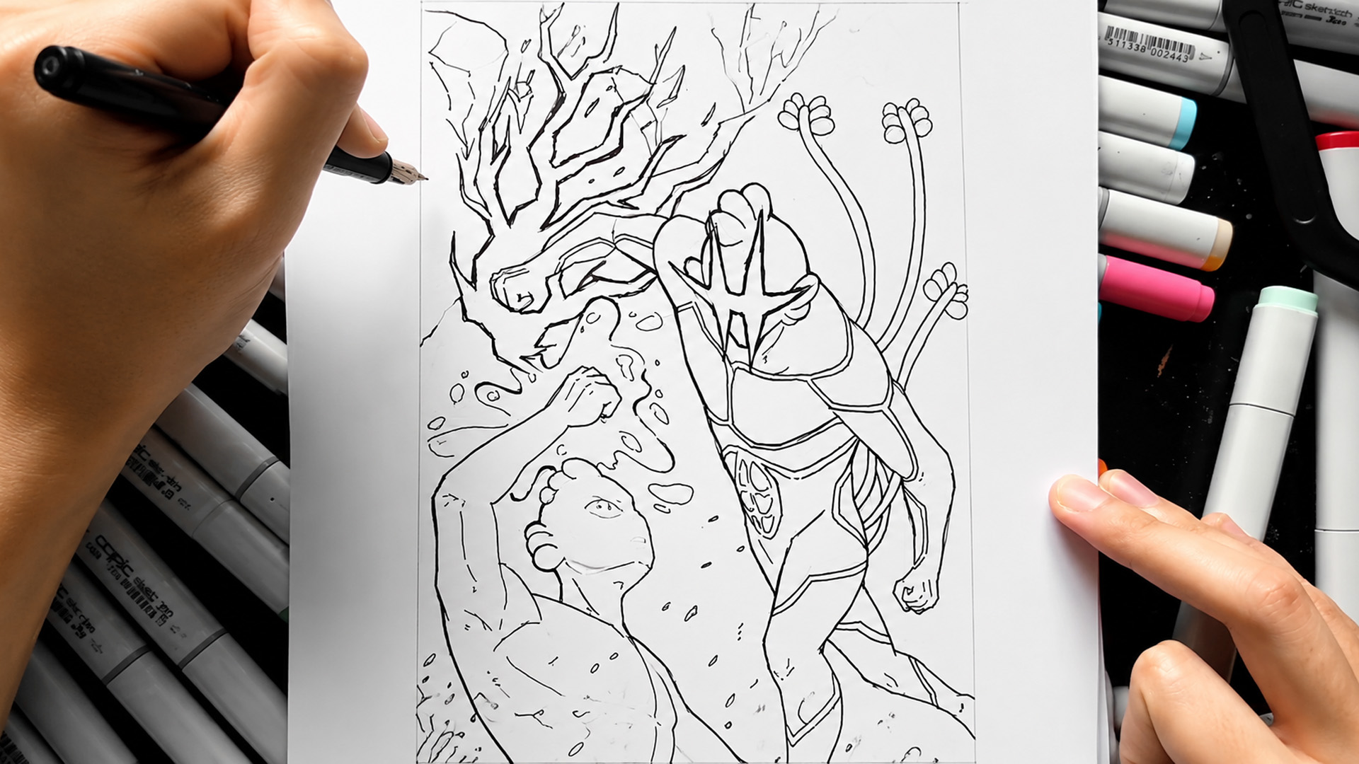 Creating manga chapters from scratch in one month