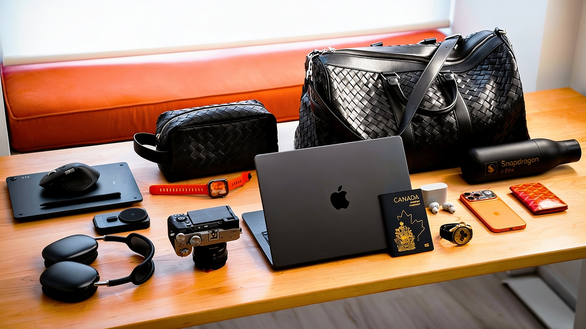 Premium tech EDC 2026 featuring travel gadgets and creator gear