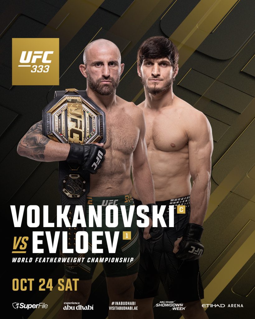 UFC 333 tem duas disputas de cinturão em Abu Dhabi; saiba tudo sobre o ...