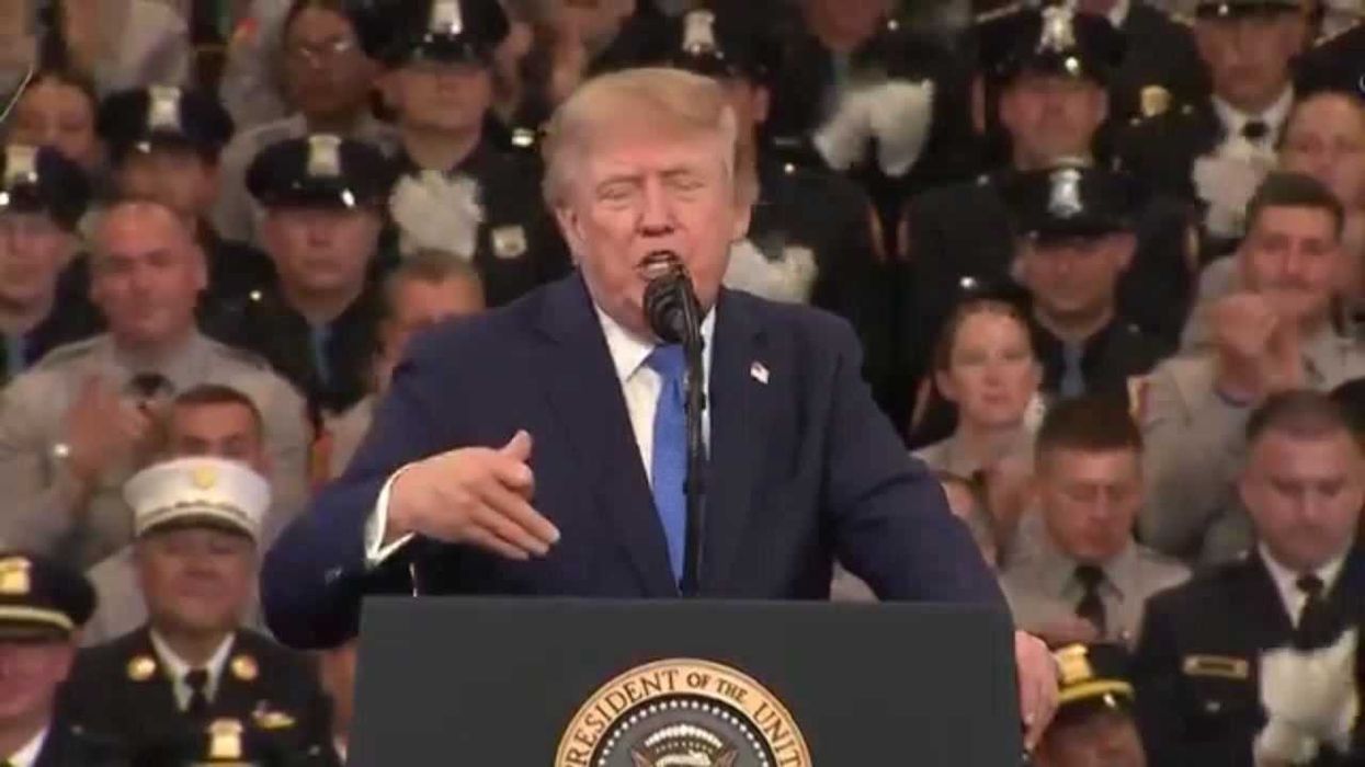 Trump shares AI image of him and George Washington - but there's one problem