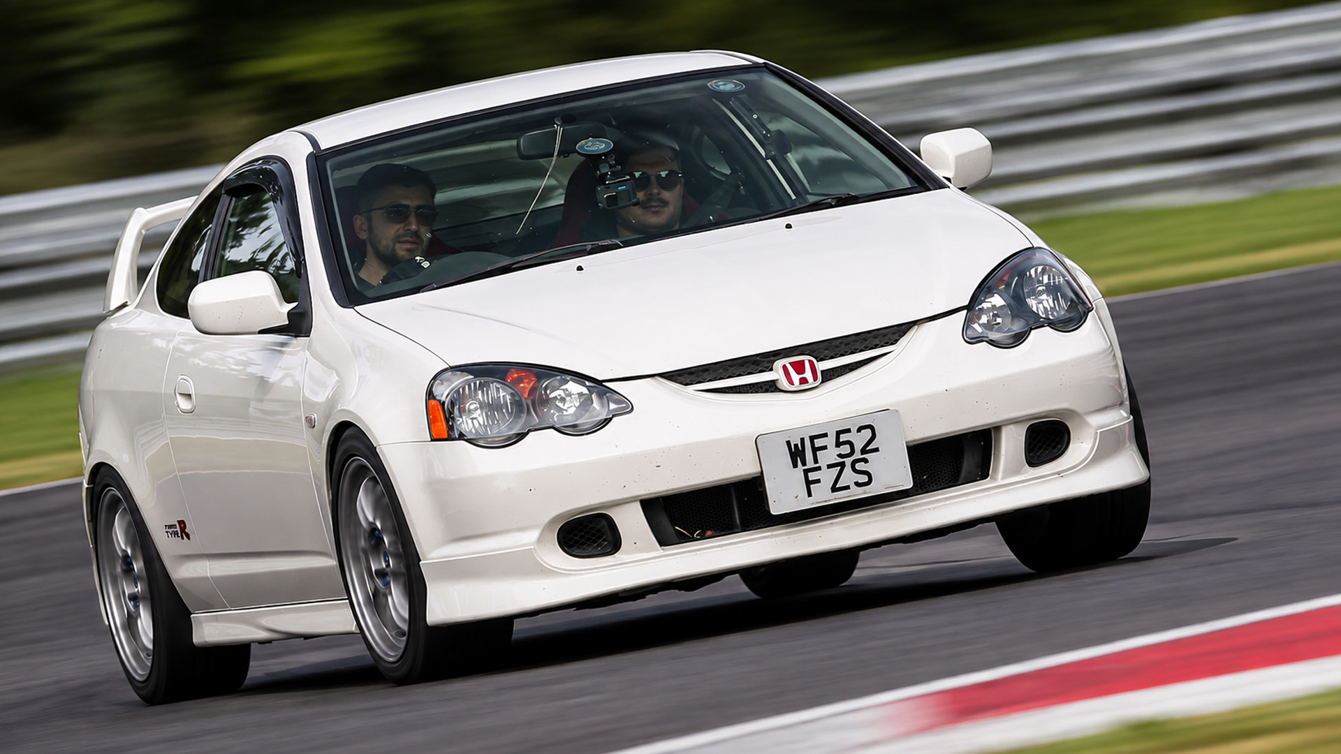 Tuned Honda Integra Type R pushes hard through track corner