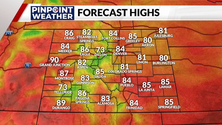 Denver weather: Less storms Sunday with localized severe weather