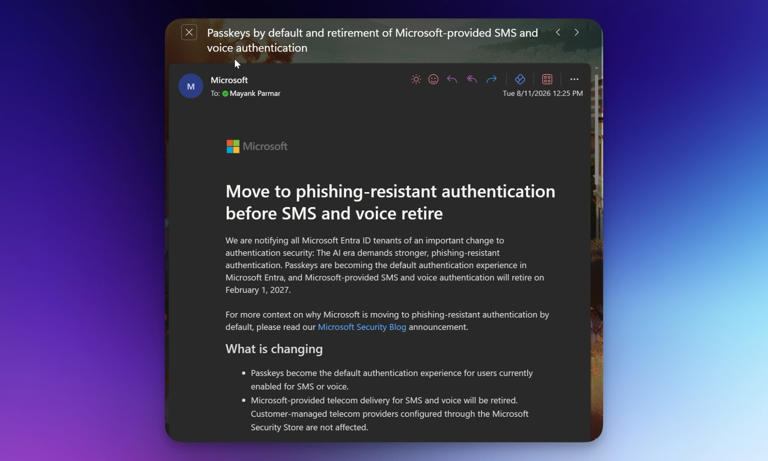 Microsoft wants you to ditch SMS passwords as AI makes phishing harder ...