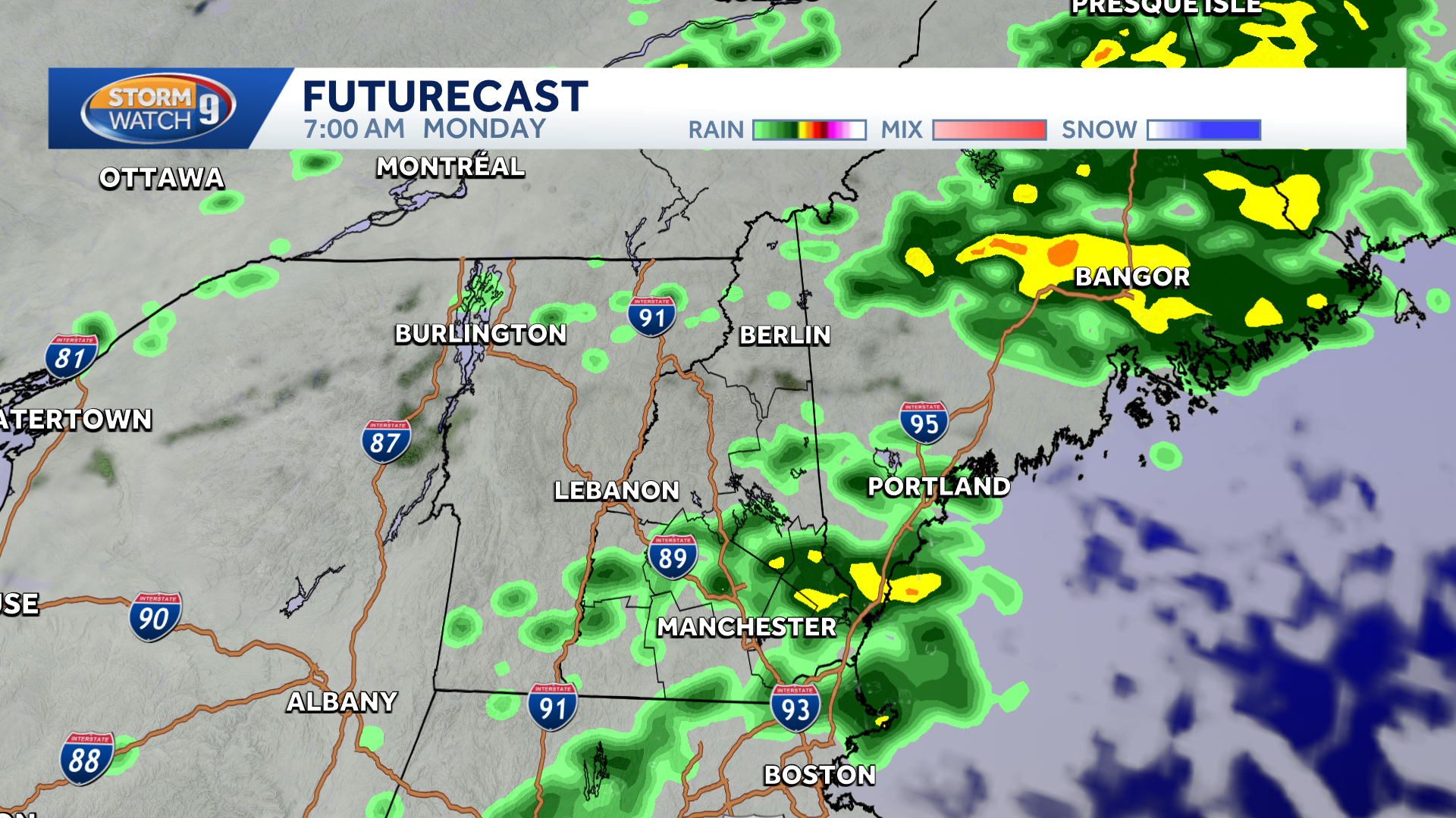 Warm Sunday before cooler and rainy start to workweek