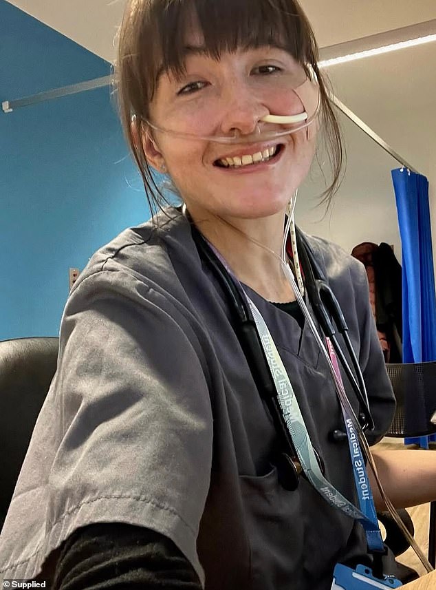 Dr Alexandra Adams (pictured), 32, says her heightened sense of touch has helped her find veins after other medics had failed