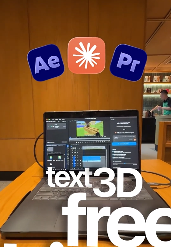 How to create this 3D text effect with Claude AI