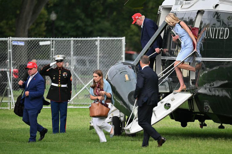 trump-accused-of-favoring-travel-with-natalie-harp-on-flying-palace