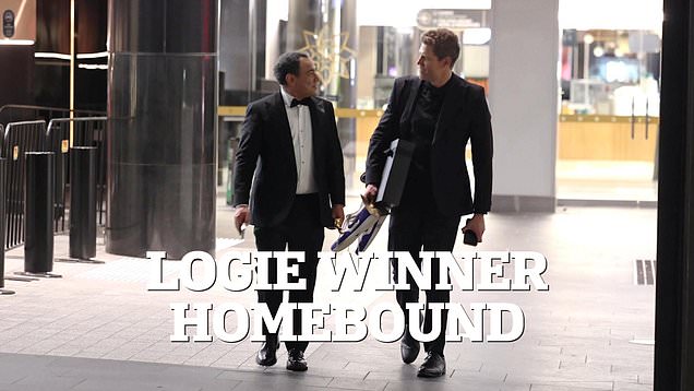 Sam Pang exits awards night around 4am after his Gold Logie win