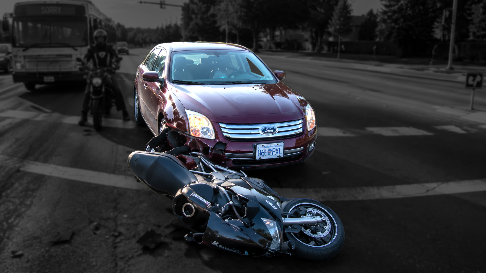 Crash caught on camera