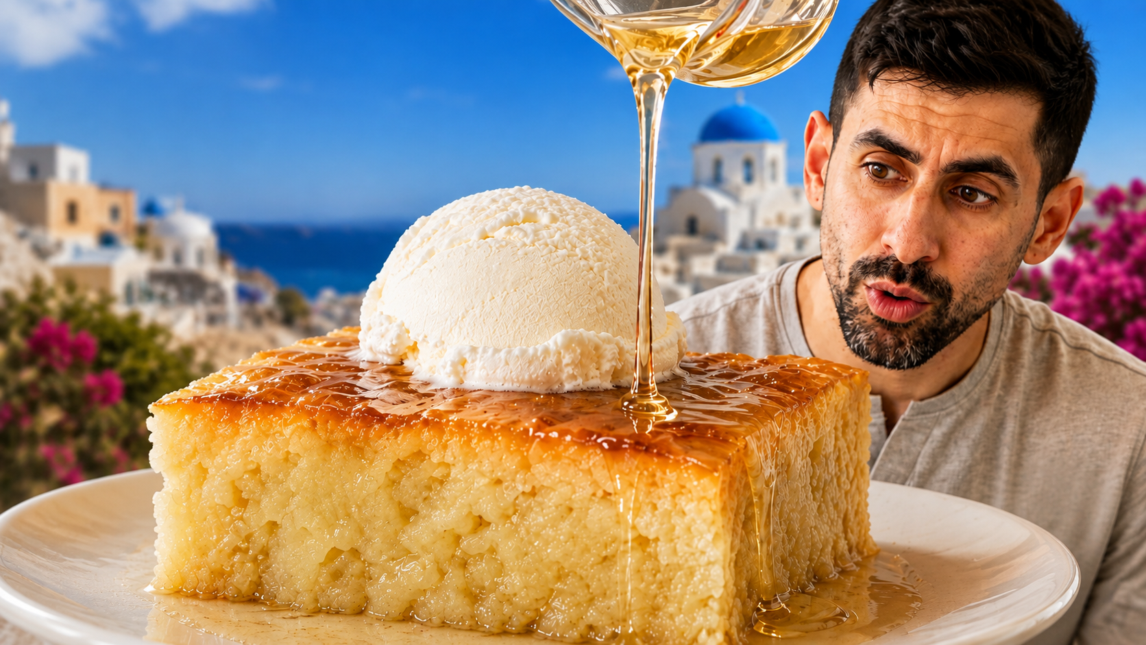 Always pour cold syrup over a hot cake - The Greek trick that ...