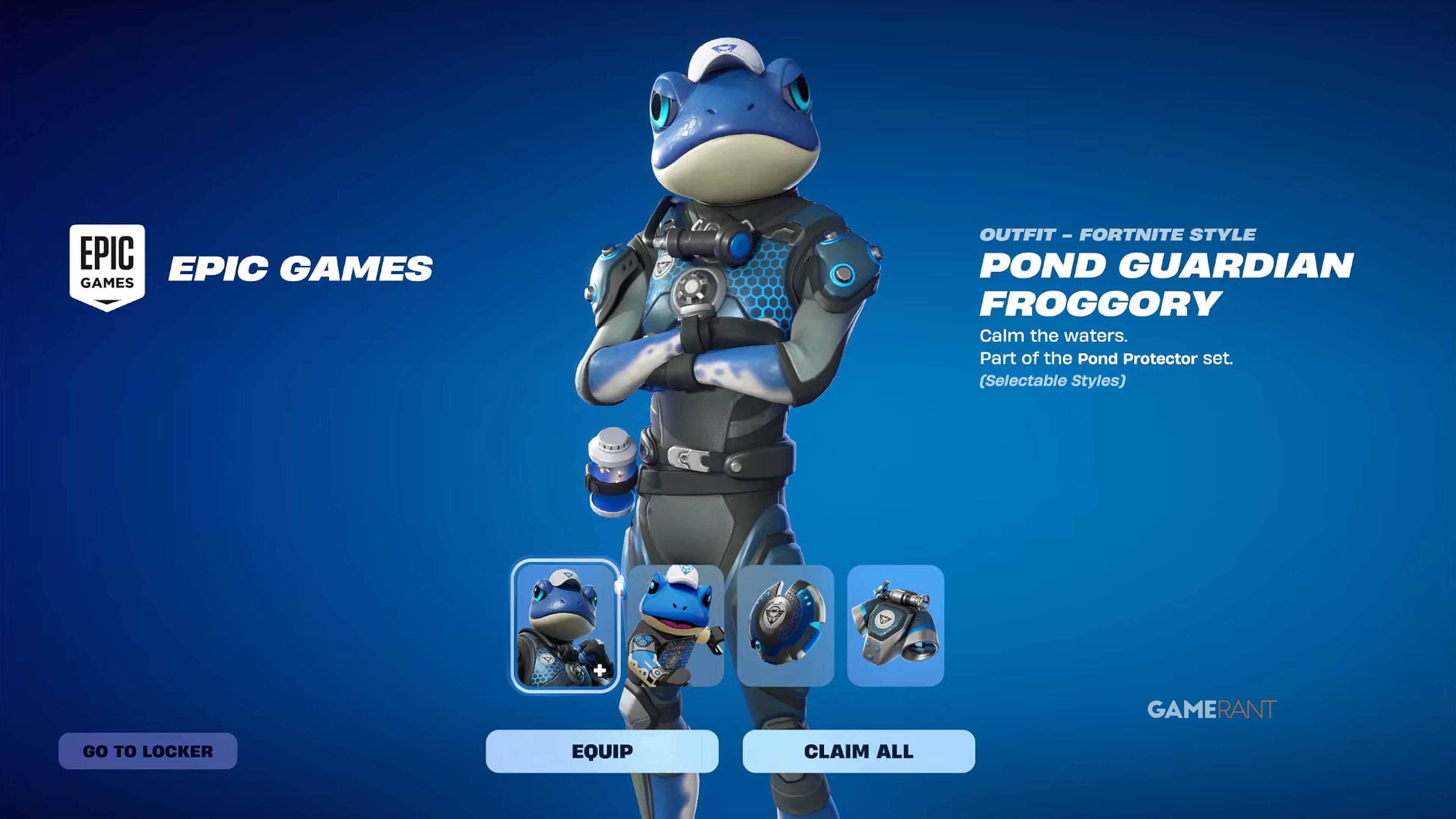 How to get the free Pond Guardian Froggory skin in Fortnite (PS Plus skin)