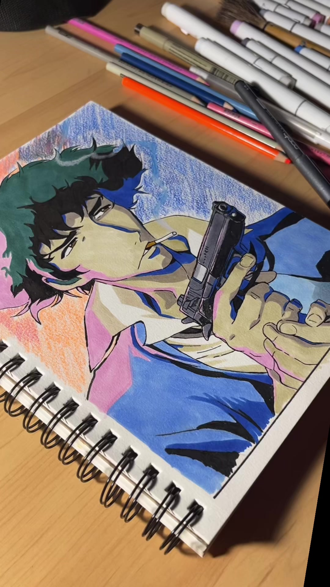 A Cowboy Bebop fan art tribute to Spike