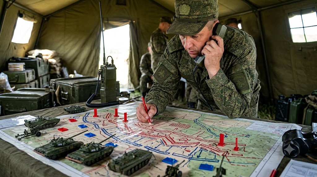 Russian fire plans - how maps show artillery, defenses, and attacks