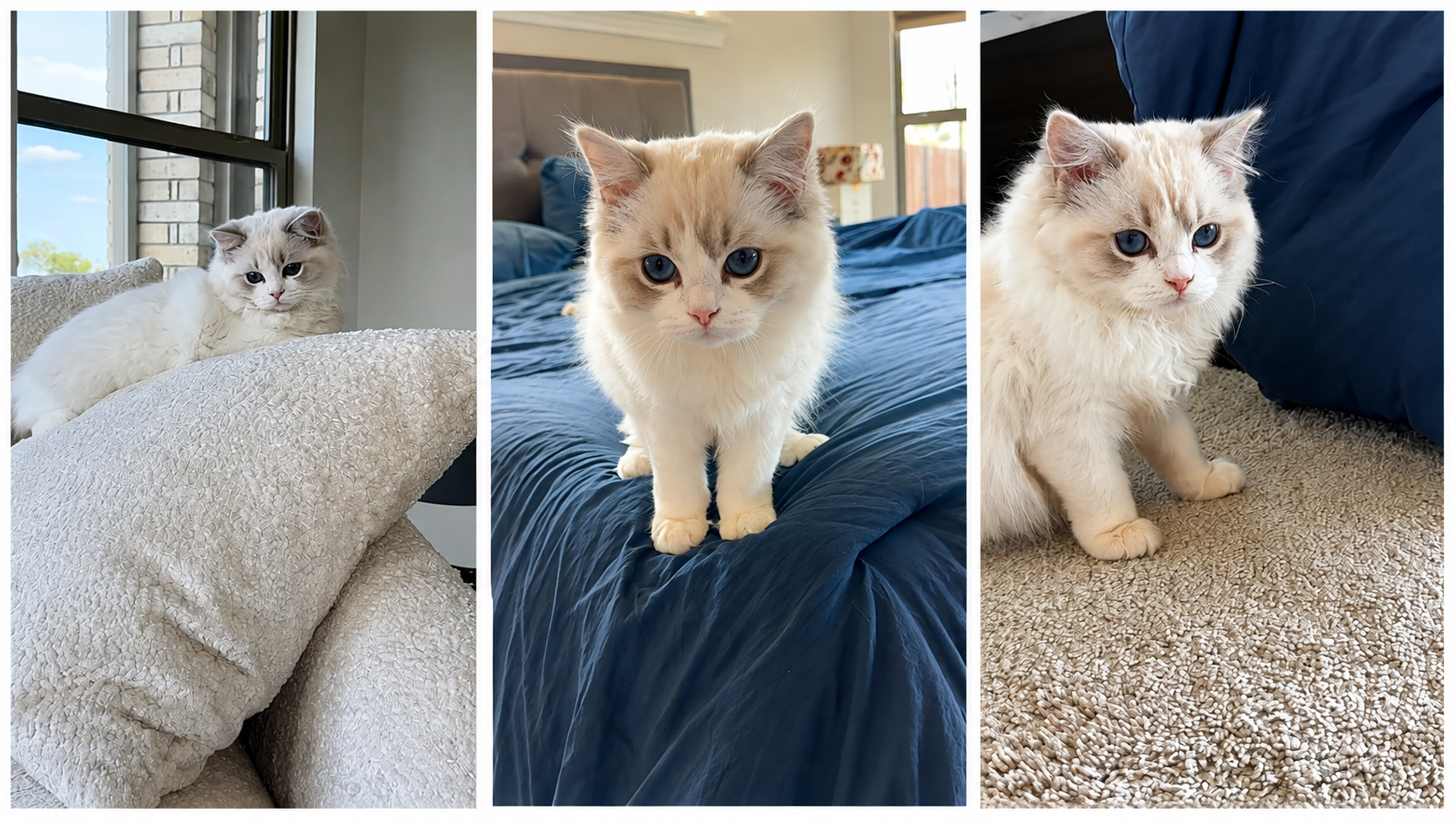 Adorable cats doing what they do best