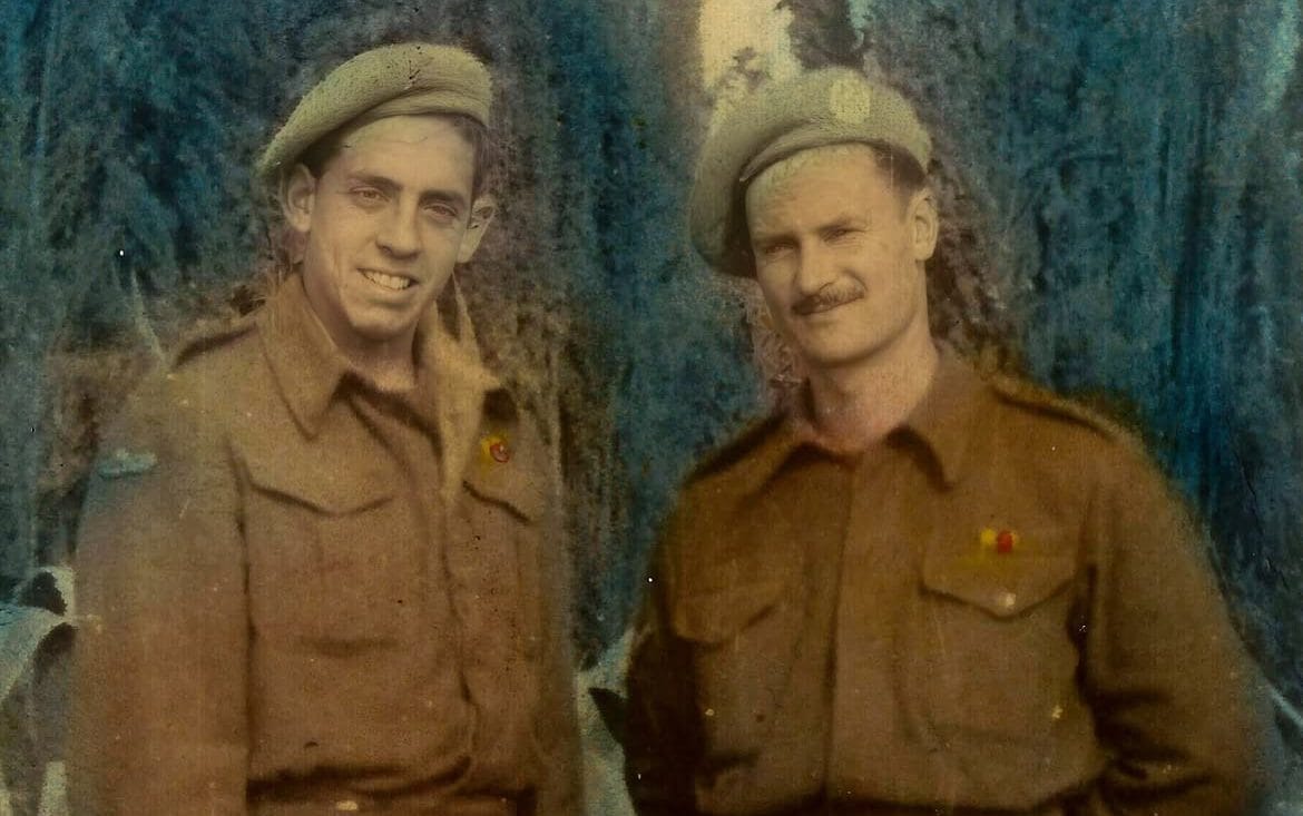 Jack Mann (left) served as a radio operator in the Long Range Desert Group in North Africa - Instagram