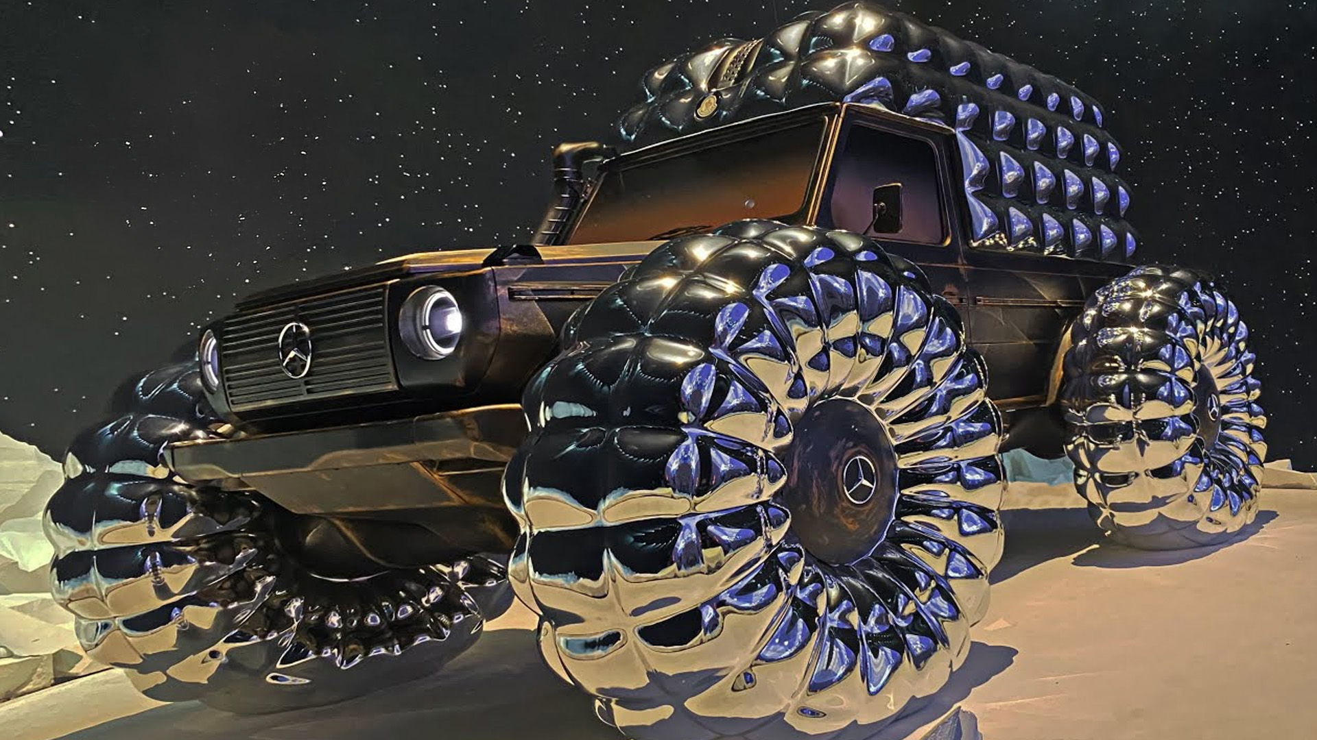 Why is this Mercedes G Class wearing a puffer jacket?