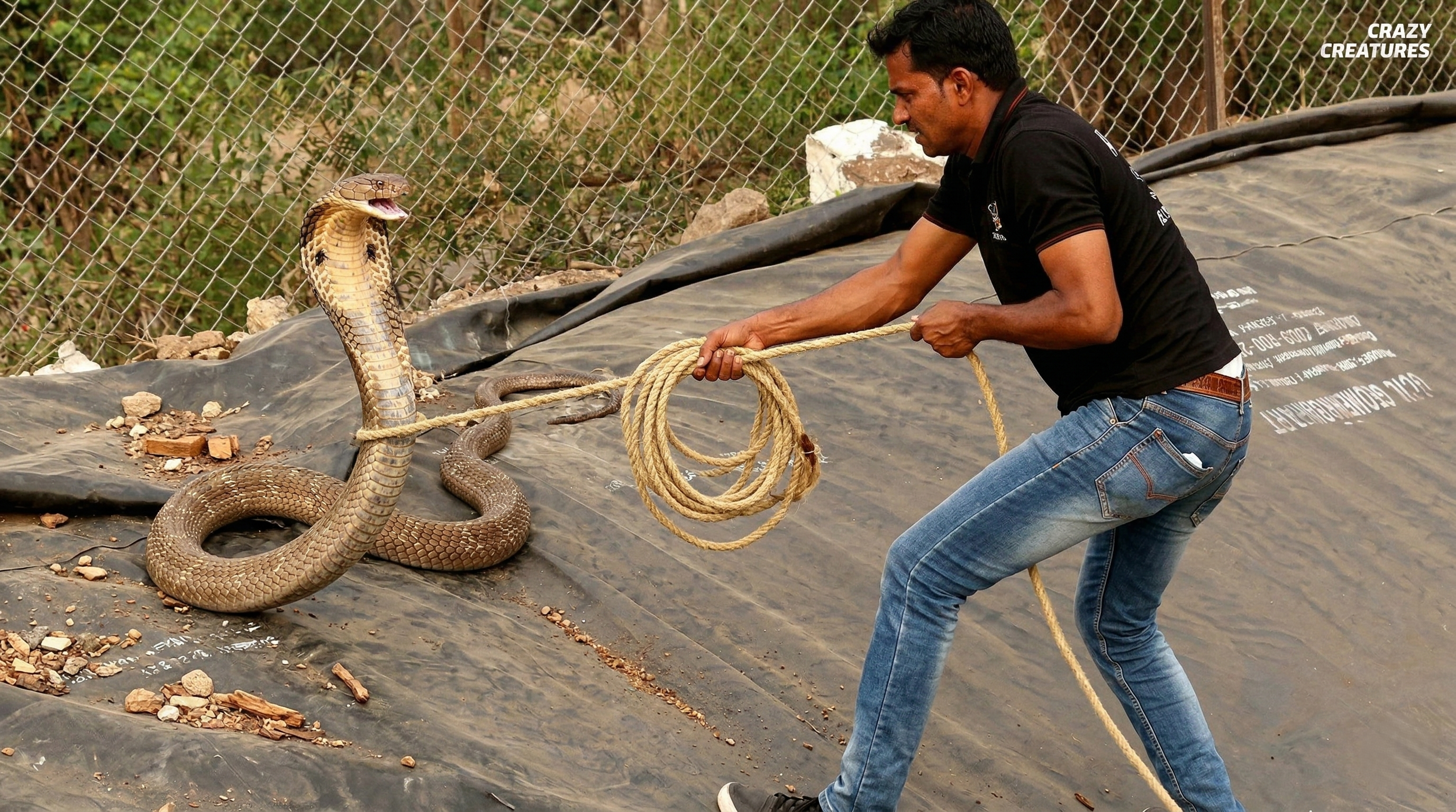Watch what happens when an animal turns aggressive during a rescue attempt