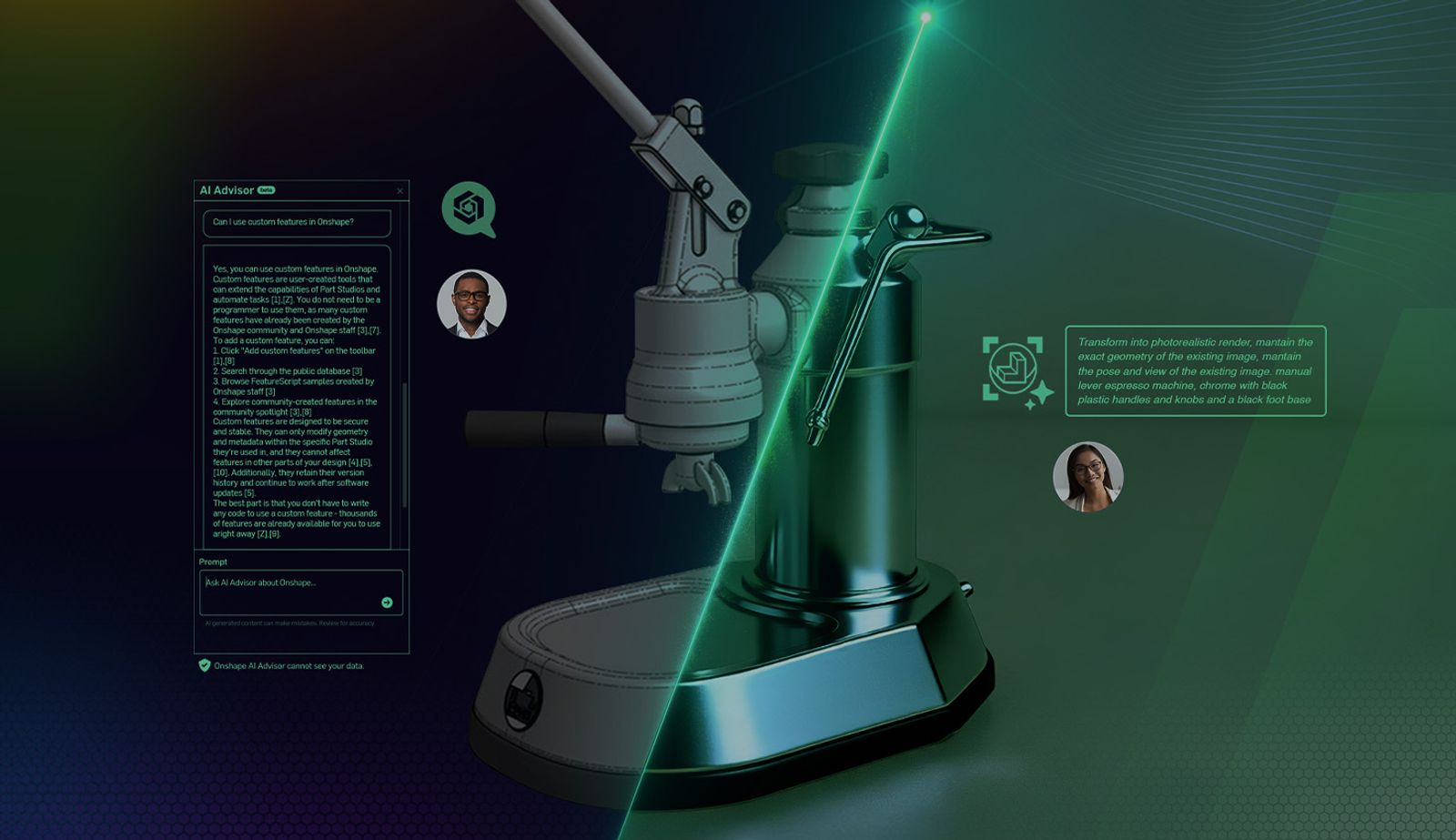 Onshape turns text prompts into reusable CAD features with traceable ...