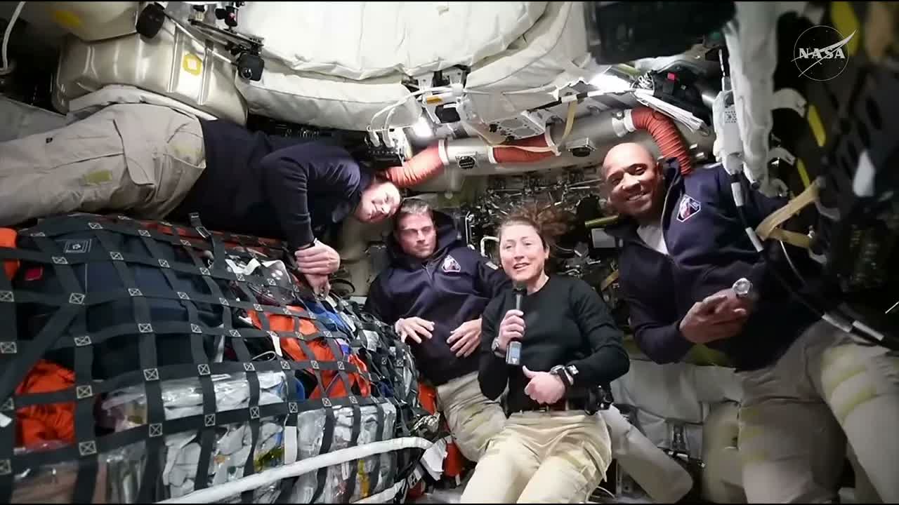 Artemis 2 crew shares their experience on the way to the moon