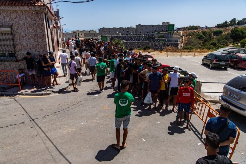Nearly 600 migrants return to Morocco during Ceuta camp clearance
