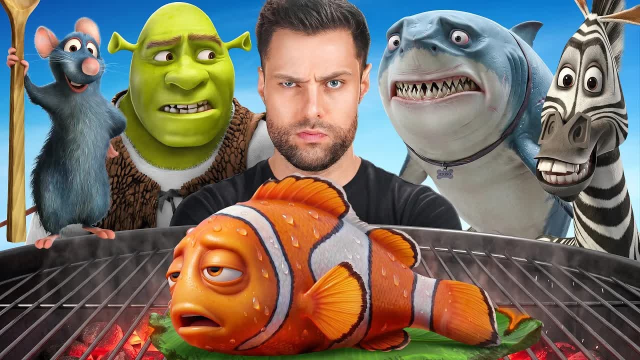 Cartoon characters turned into one ridiculous cooking challenge