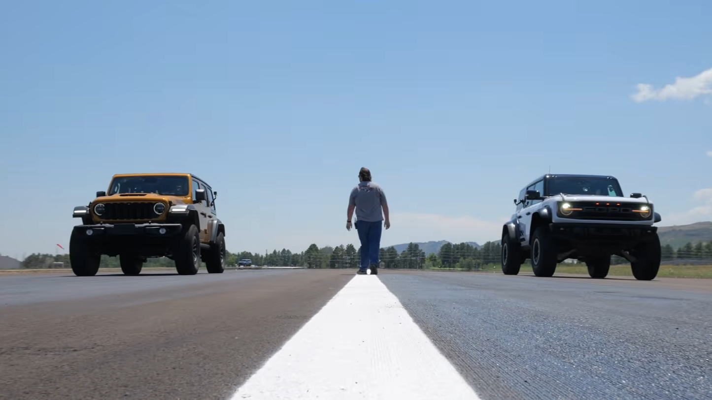 We drag raced the craziest off-road SUVs - The Land Cruiser had a rough day