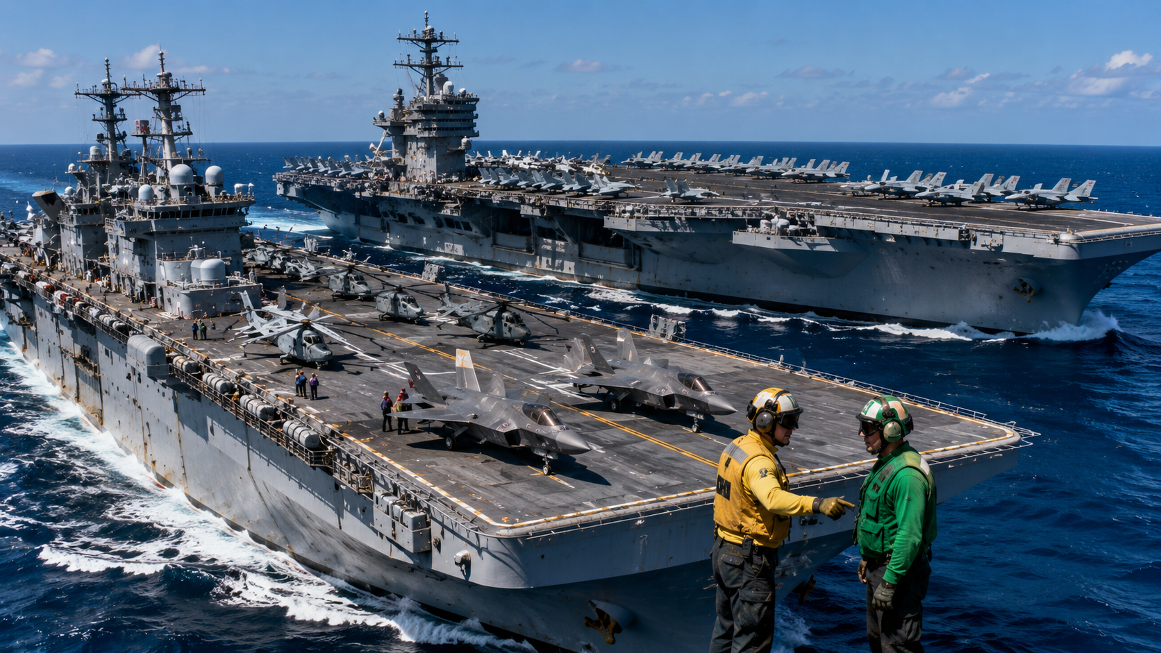 Why does US Navy have two types of aircraft carriers?
