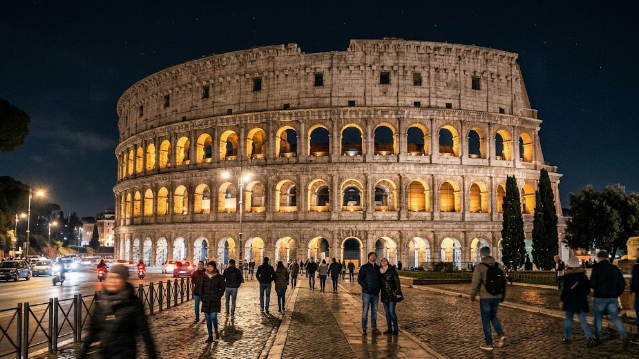 Rome’s Colosseum draws sold-out crowds after dark