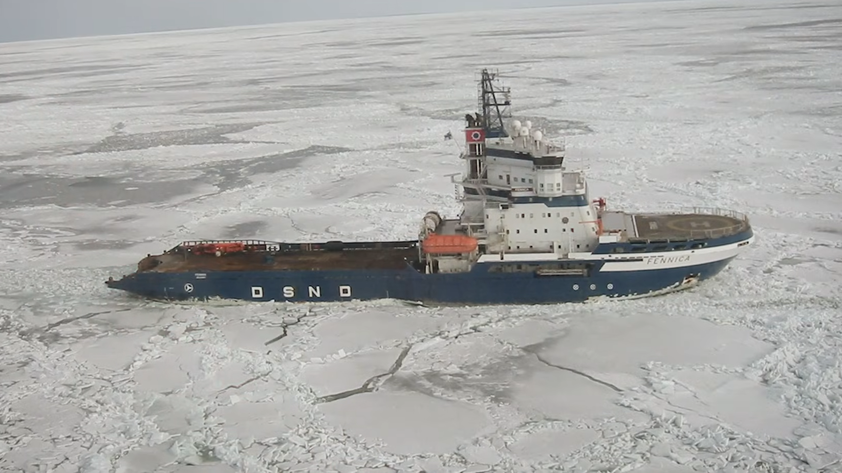 A ship got trapped in thick Arctic ice, then a nuclear icebreaker ...