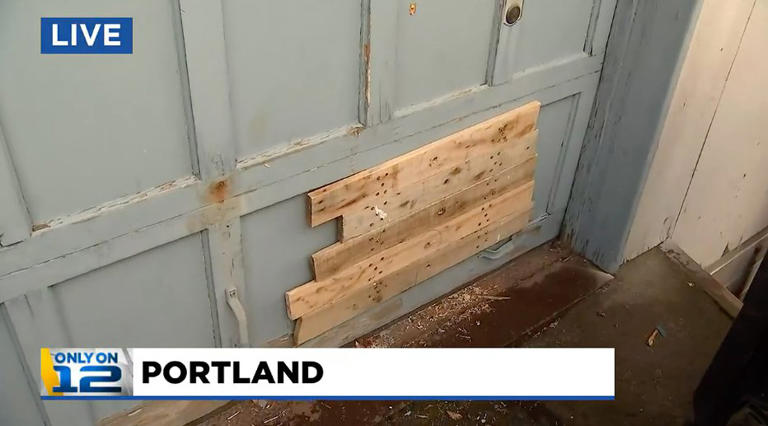 The confrontation happened inside Touchstone Granite & Marble in Portland, Oregon (Picture: KPTV)