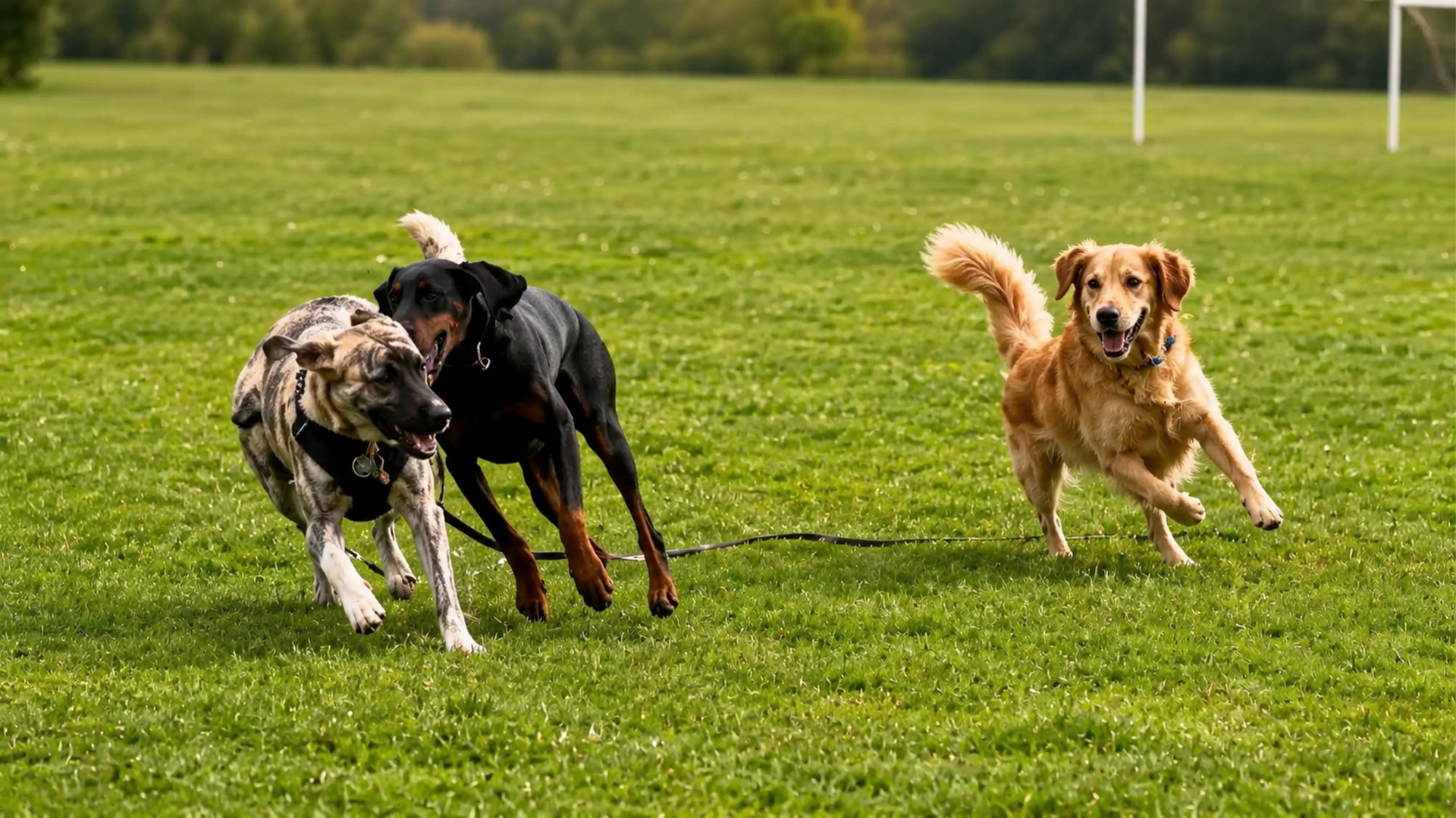 watch-this-golden-retriever-meet-four-tiny-rescue-puppies
