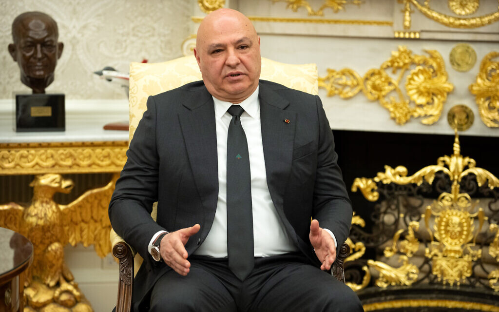 Lebanon’s Aoun laments lack of progress on ceasefire, IDF withdrawal ...