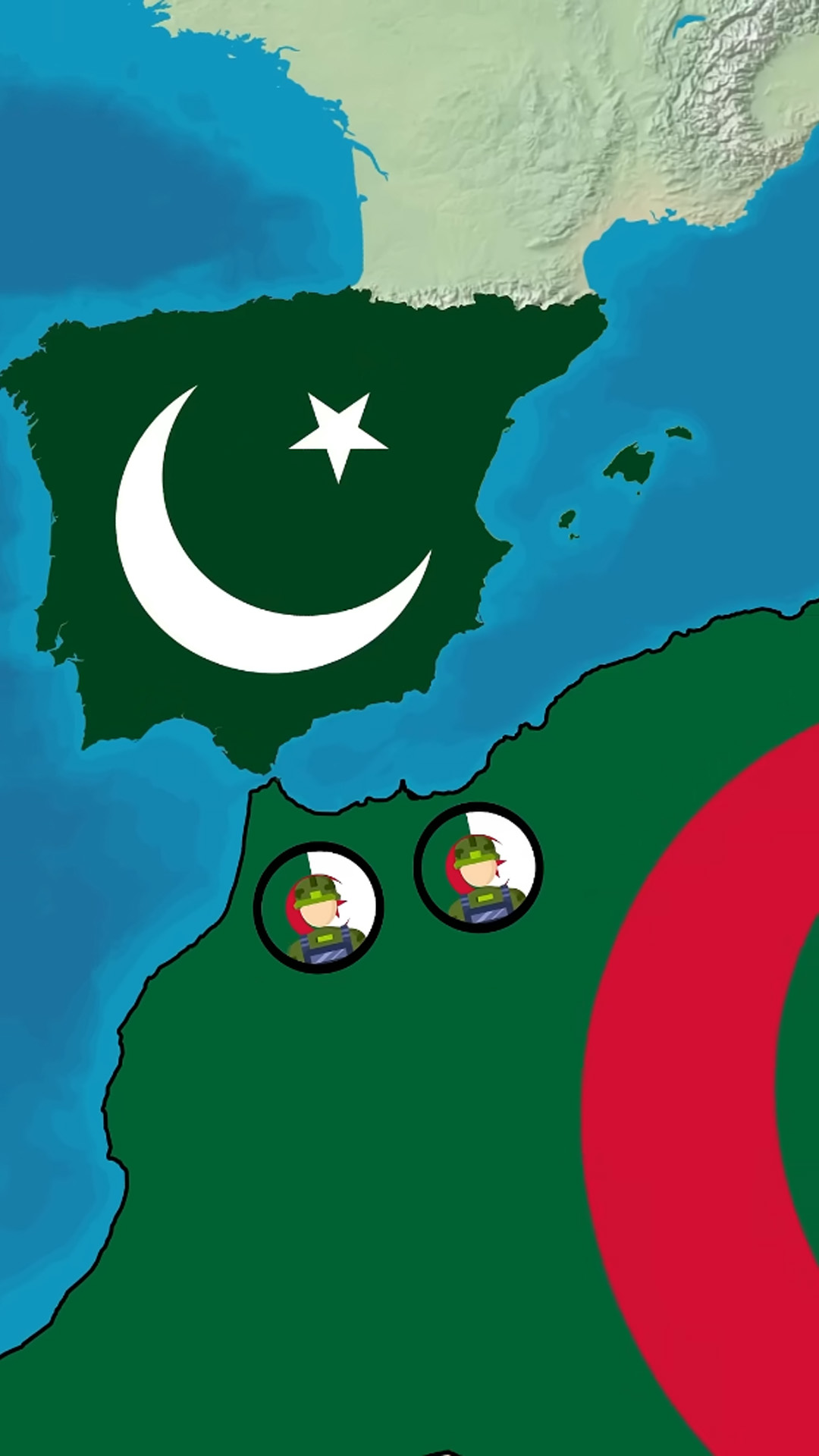 What would happen if Algeria restored the Almohad Caliphate?