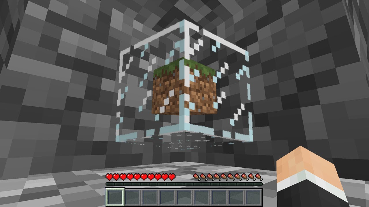 Minecraft but it's inside a block, inside a block, inside a block ...