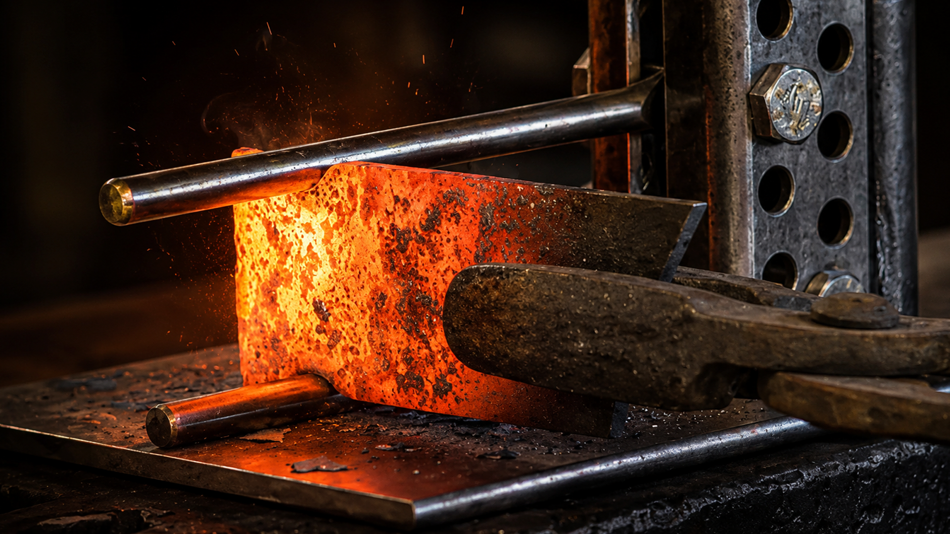 Blacksmithing jig | fullering tool