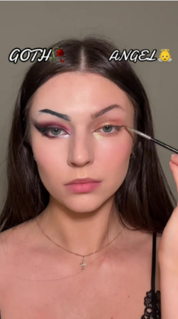 Goth vs angel: Makeup challenge