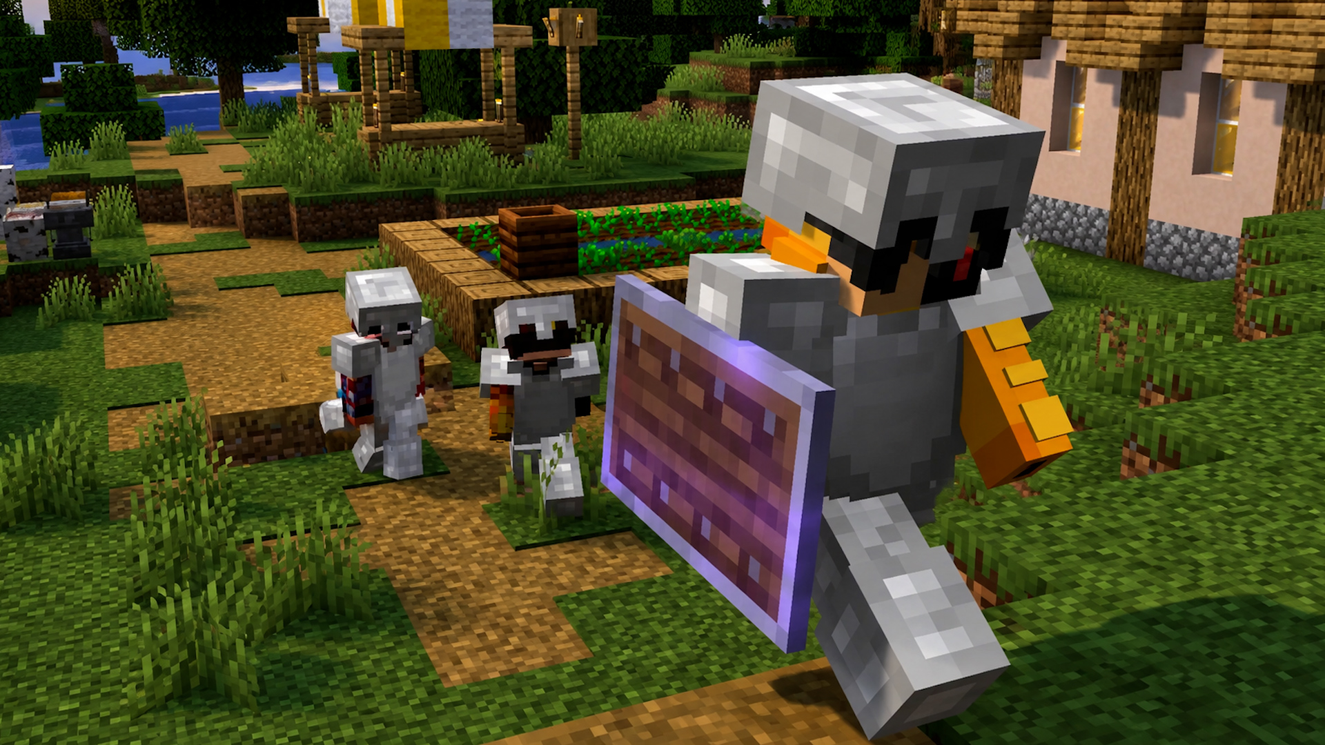 Defensive strategies against large groups in Minecraft