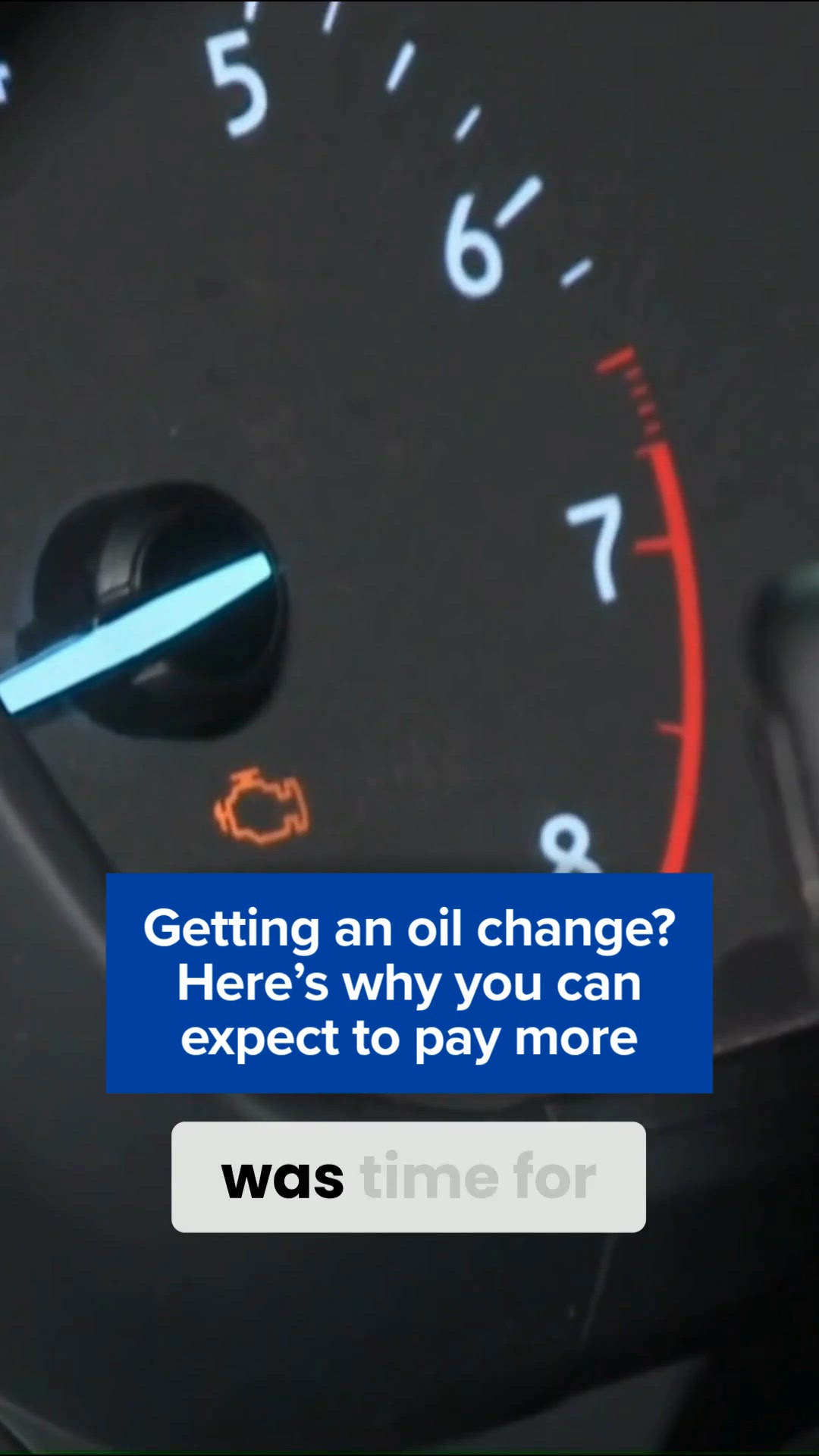 An oil change is more expensive now: Here's why