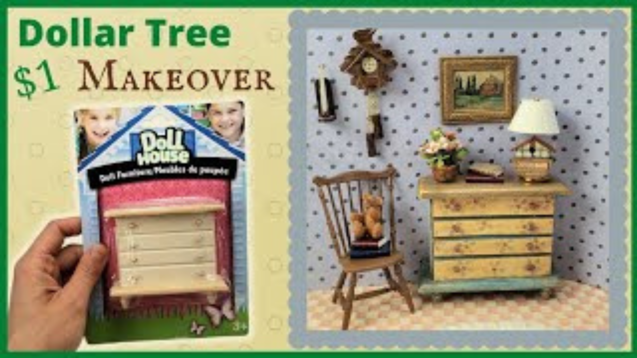 Transforming affordable dollhouse furniture with creative upgrades